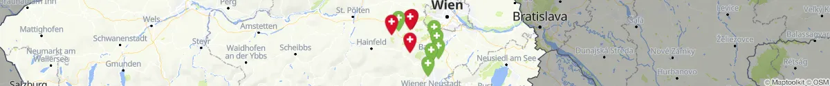 Map view for Pharmacies emergency services nearby Klausen-Leopoldsdorf (Baden, Niederösterreich)